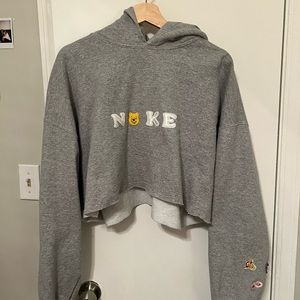 DIY crpped hoodie